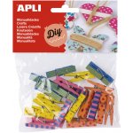 Apli dřevěné kolíčky na prádlo 35 x 7 mm 20 ks – Zboží Dáma