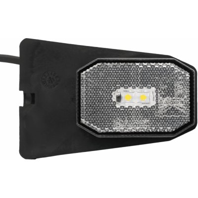 Aspöck Flexipoint LED obrysová lampa bílá s držákem a 0,5M/DC kabelem