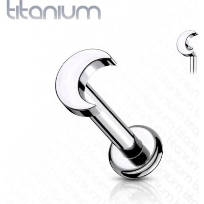 Šperky4U piercing do brady labreta měsíček TIT1099-1206 – Zboží Dáma
