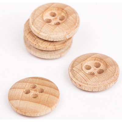 Dřevěný knoflík Drops kulatý Ø 15 mm buk – Hledejceny.cz