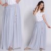 Dámská sukně Fashionweek dlouhá maxi letní sukně ze vzdušného materiálu+pasek ZIZI278 šedý