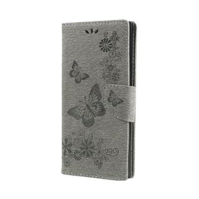 Pouzdro Butterfly peněženkové Sony Xperia XA 1 Ultra - šedé – Zboží Mobilmania