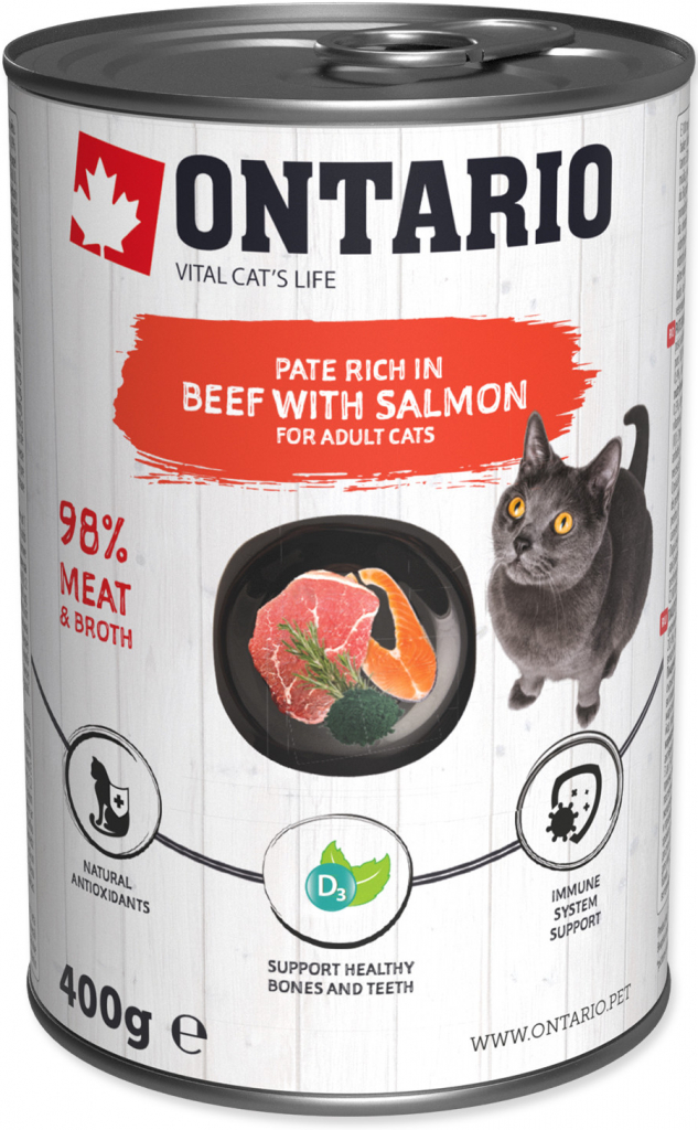 Ontario Beef with Salmon flavoured with Spirulina 6 x 400 g