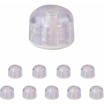 Walteco 5012BP2 Dveřní zarážka 30 x 23mm samolepicí transparentní 10 ks – Zboží Mobilmania