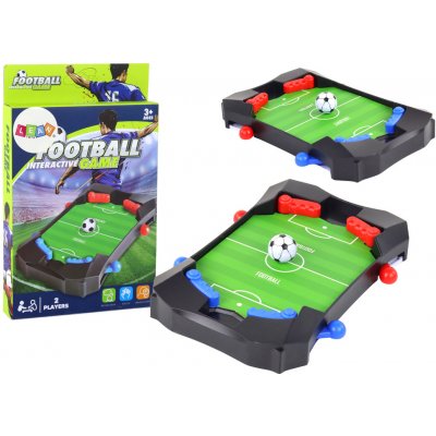 LEAN Toys Arkádová hra Mini stolní fotbal 18,5 cm x 13,5 cm x 2,5 cm