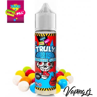 Chill Pill Shake & Vape Truly Bubble Gum 12 ml – Zboží Mobilmania