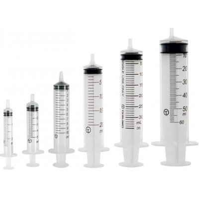 TERUMO Injekční stříkačky TERUMO 5 ml, LUER 100 ks – Zboží Dáma