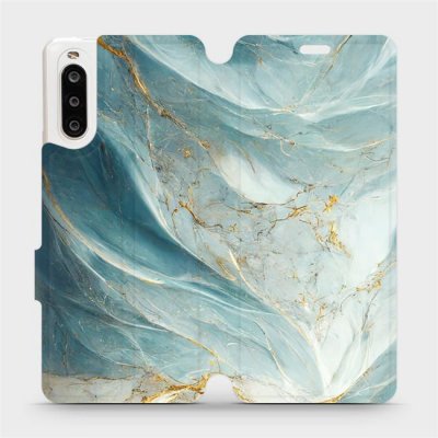 Mobiwear - Sony Xperia 10 II - VP34S Zelenkavý a zlatavý mramor – Zboží Živě