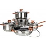 Banquet Sada nerezového nádobí SWING Copper 10 ks – Zboží Dáma