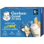 Gerber Cereal mlíčko s kaší na dobrou noc vanilka 2 x 200 ml – Zboží Dáma