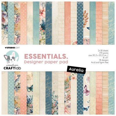 Kreativní blok Studio Light, 20,3x20,3 cm, 36 l. - Aurelia – Zboží Dáma