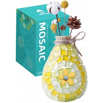 Váza DIY mozaika žlutá – Hledejceny.cz