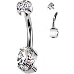 Šperky4U piercing do pupíku TITAN TIT1383-C – Zboží Dáma