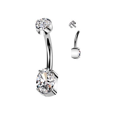 Šperky4U piercing do pupíku TITAN TIT1383-C – Zboží Dáma