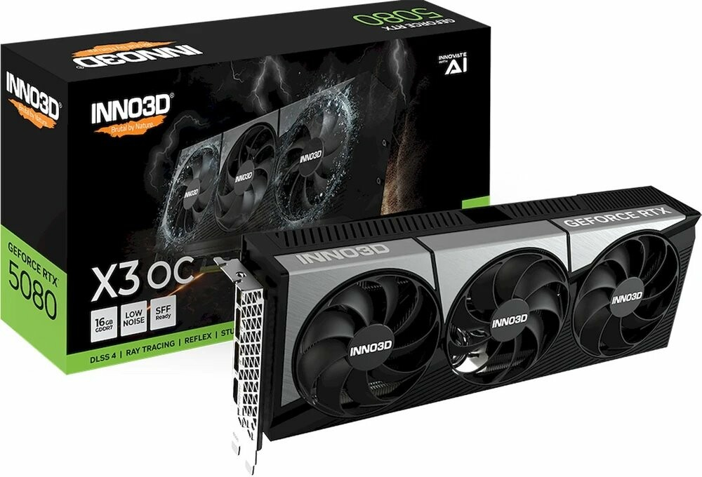 Inno3D GeForce RTX 5080 X3 16GB GDDR7 N50803-16D7-176068N