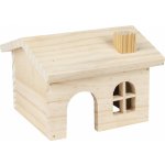 Flamingo Domeček pro hlodavce dřevěný GITTY 15 x 15 x 11 cm – Hledejceny.cz