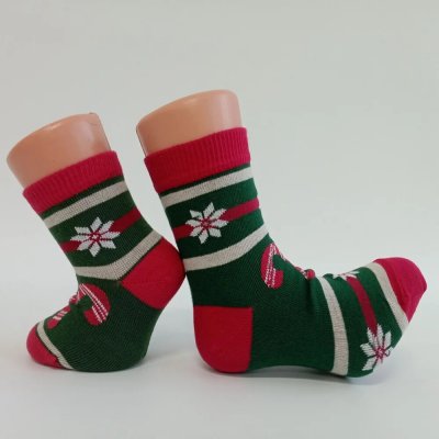 Kojenecké a dětské vánoční ponožky ADAM Zelená – Zboží Mobilmania