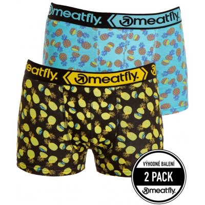 Meatfly pánské boxerky Balboa Boxershorts Double Pack Pineapple – Zboží Mobilmania