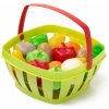 Dětský obchůdek Écoiffier košík s ovocem a zeleninou 966 červený