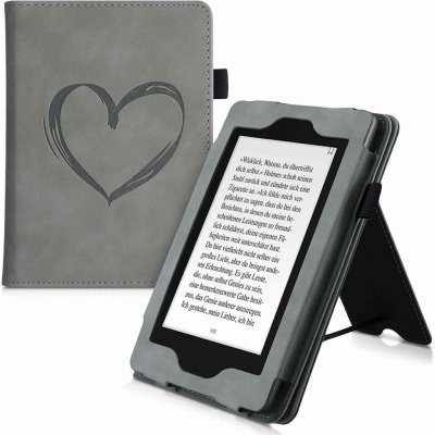 KW Mobile Brushed Heart KW5022203 Pouzdro pro Amazon Kindle Paperwhite 4 2018 šedé 4063004273531 – Zboží Mobilmania