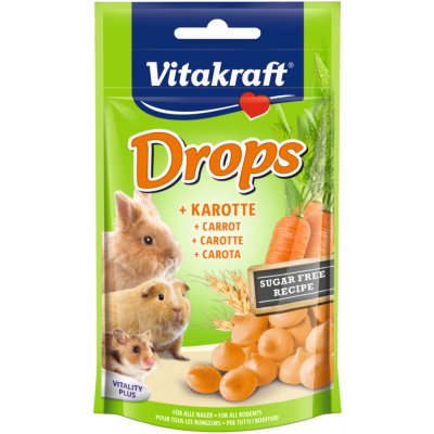 Vitakraft Drops hlodavec mrkev 75 g