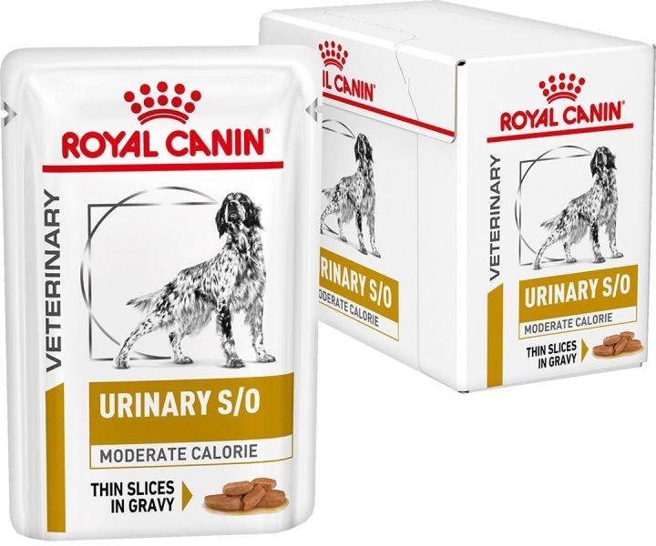 Royal Canin Veterinary Health Nutrition Dog Urinary S/O Moderate Calorie in Gravy 12 x 100 g