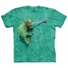 Pánské Tričko The Mountain Chameleon pánské batikované triko zelené
