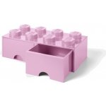 LEGO® 40061738 Room Copenhagen Brick Drawer 8 25 x 50 x 18 cm světle růžová s šuplíkem – Zboží Dáma