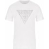 Pánské Tričko Guess pánské tričko SS CN SHINY GEL triANGLE Tee M3GI33J1314-G011 Bílý