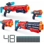 X-SHOT Velká sada Vigilante, Hawk Eye, Fury 4, Kickback 6 plechovek, 48 nábojů – Zboží Dáma