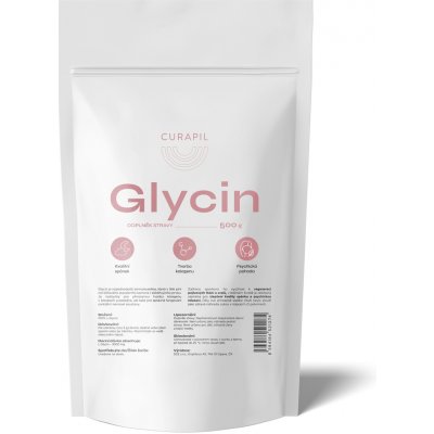Curapil Glycin pro kvalitní spánek a tvorbu kolagenu 500 g – Hledejceny.cz