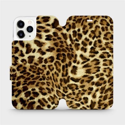 Pouzdro Mobiwear parádní flip Apple iPhone 11 Pro - VA33P Leopardí vzor