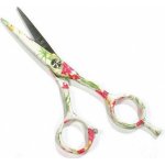 PRO FEEL JAPAN Green White FLowers profesionální kadeřnické nůžky na vlasy 5' – Zboží Dáma