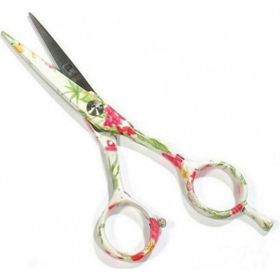 PRO FEEL JAPAN Green White FLowers profesionální kadeřnické nůžky na vlasy 5' – Zboží Dáma