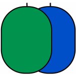 GlareOne skládací pozadí 2v1 Zelené Modré 150 x 200 cm – Zboží Živě