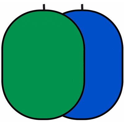 GlareOne skládací pozadí 2v1 Zelené Modré 150 x 200 cm – Zboží Živě