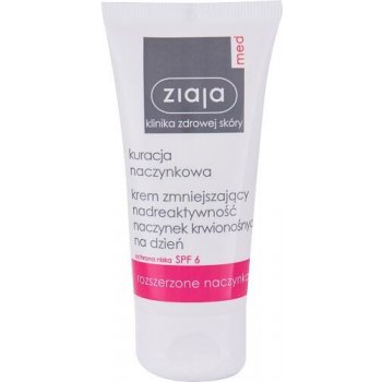 Ziaja Med Capillary Care lehký hydratační krém pro citlivou pleť se sklonem ke zčervenání SPF 6 50 ml