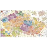 Excart Maps ČR - administrativní mapa 240 x 135 cm (vydání 2026) Varianta: bez rámu v tubusu, Provedení: laminovaná mapa v lištách – Hledejceny.cz