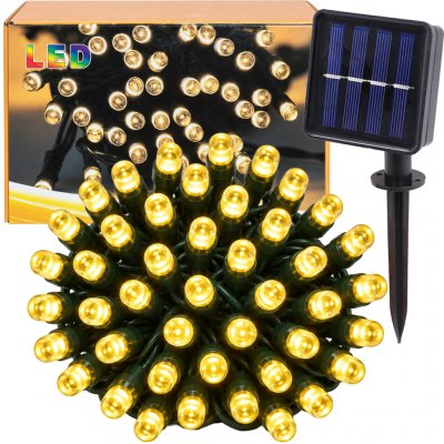 Jipos Tools Solární vánoční světelný řetěz 50 LED 7,5m R2754 – Hledejceny.cz