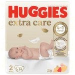 Huggies extra care 2 3-6 kg 24 ks – Hledejceny.cz