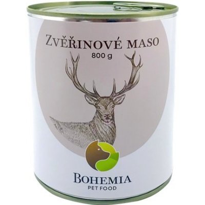 Ecopets| Bohemia Pet Food_Zvěřinové maso ve vlastní šťávé Hmotnost: 800 g – Zbozi.Blesk.cz