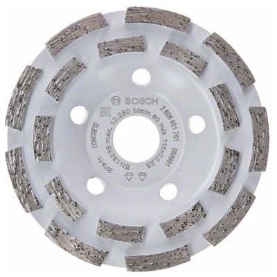 Diamantový brusný hrnec Bosch EXPERT FOR CONCRETE - 115x22.23/5.0mm, 2-řadý segment (2608601761) – Hledejceny.cz