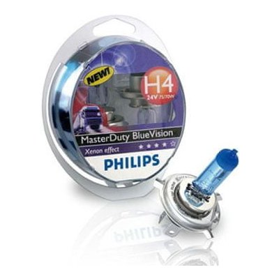 Philips MasterDuty BlueVision 13342MDBVS2 H4 P43t-38 24V 75/70W 2 ks – Hledejceny.cz