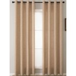MKLuzkoviny.cz Závěsy Zara hnědá – 140 × 280 cm (2 ks) – Zboží Dáma