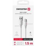 Swissten 71521310 USB / USB-C, 1,5m, bílý – Zbozi.Blesk.cz