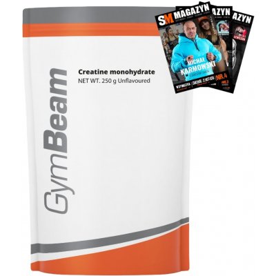 GymBeam 100 Creatine monohydráte 250 g – Zboží Mobilmania
