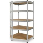 AGA Rohový kovový regál 180 × 90 × 40 cm 5 polic – Zboží Dáma