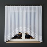 Dekorační oblouková krátká záclona na žabky FELICJA 160 bílá 350x160 cm MyBestHome – Hledejceny.cz