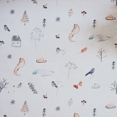 Bella Rose Vánoční balicí papír Miluju Vánoce A1 - 3 archy, černá barva, bílá barva, papír – Zboží Dáma