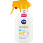 NIVEA Dětský sprej na opalování Sensitive Protect SPF50+ 270 ml – Hledejceny.cz
